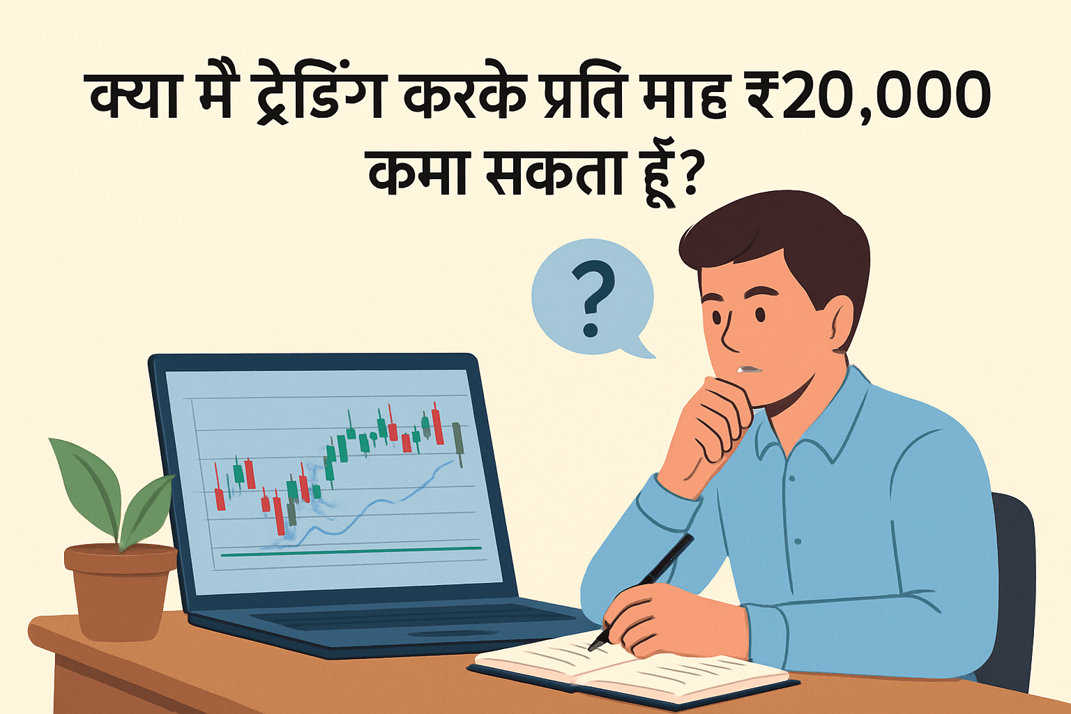 ट्रेडिंग से ₹20,000 प्रति माह कमाना