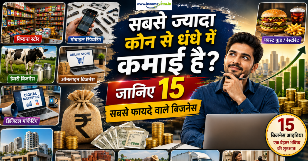 सबसे ज्यादा कमाई वाला धंधा