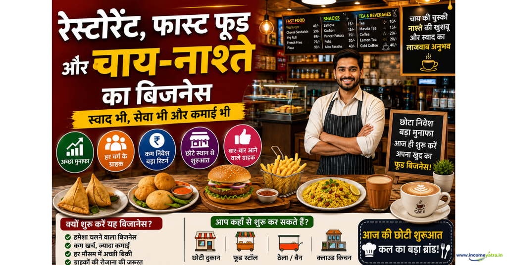 रेस्टोरेंट फास्ट फूड और चाय नाश्ते का बिजनेस